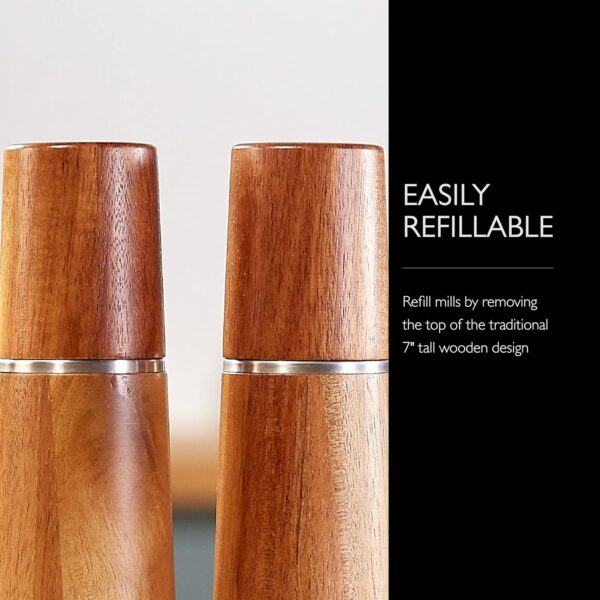 Cole & Mason Marlow Wood Mill Salt and Pepper Grinders - Image 3