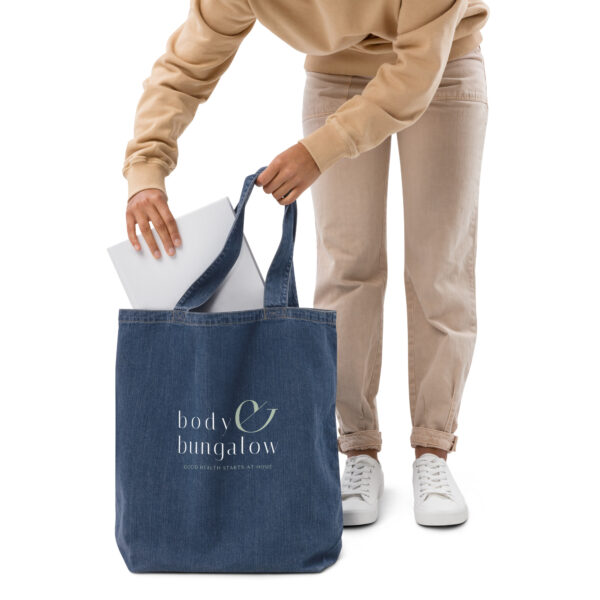 Organic Denim Tote Bag - Image 2