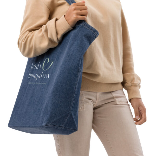 Organic Denim Tote Bag - Image 3